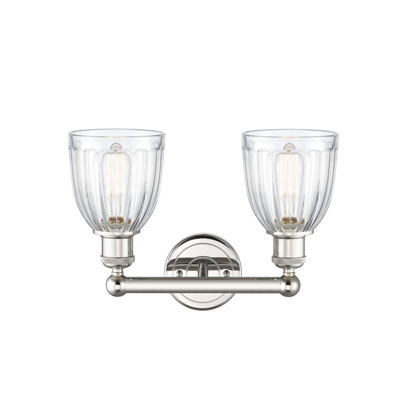Radegonde 2 - Light Dimmable Vanity Light, Clear, Polished Nickel