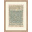 Martha Stewart Lily Pond, art mural en papier, Étude de motifs côtiers: I, 21,62 po x 29,62 po, décor de salon et de chambre à coucher, encadré