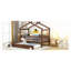 Lit en bois avec couchette-545354615