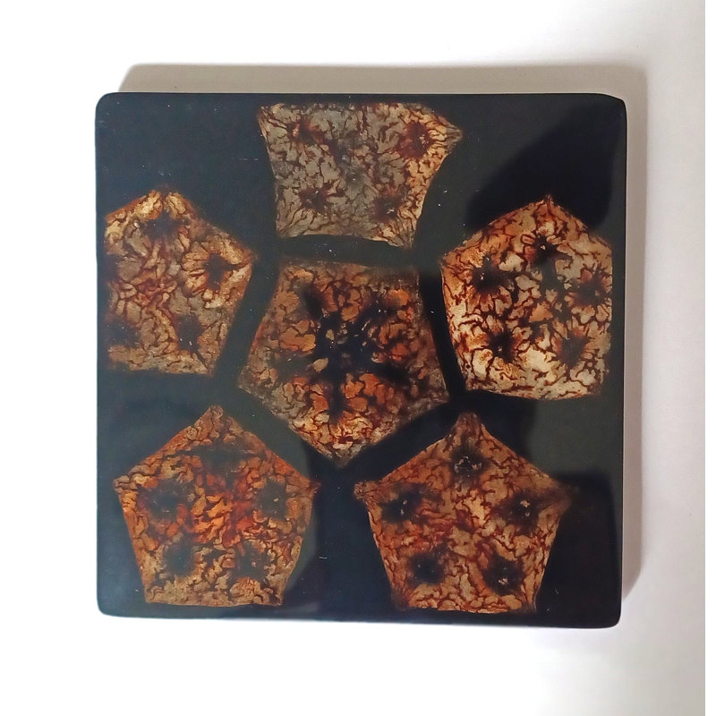 Ensemble de 4 sous-verres en acajou ou 6 sous-verres