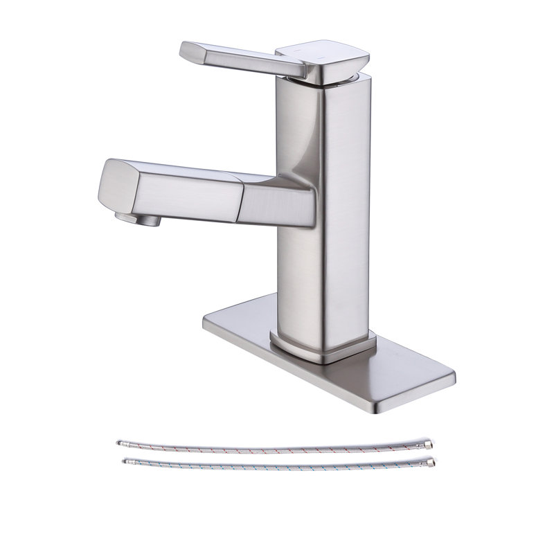 Single-Hole Single-handle Bathroom Faucet, Nickel