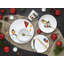 Luna Piece Porcelain China Dinnerware Set - Service for 6