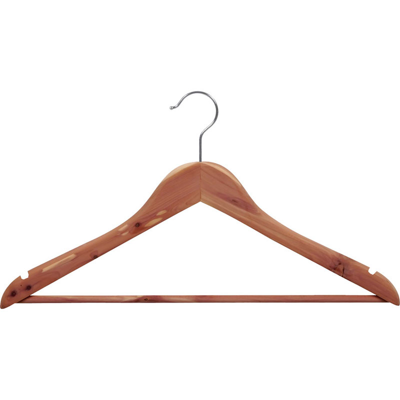 Cedar Non-Slip Standard Hanger for Suit/Coat