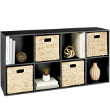 8-Cube Bookshelf, 11in Display Storage System, Organizer w/ Removable Back Panels