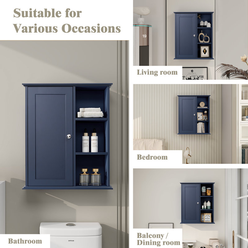 Dibru Bathroom Cabinet, Blue