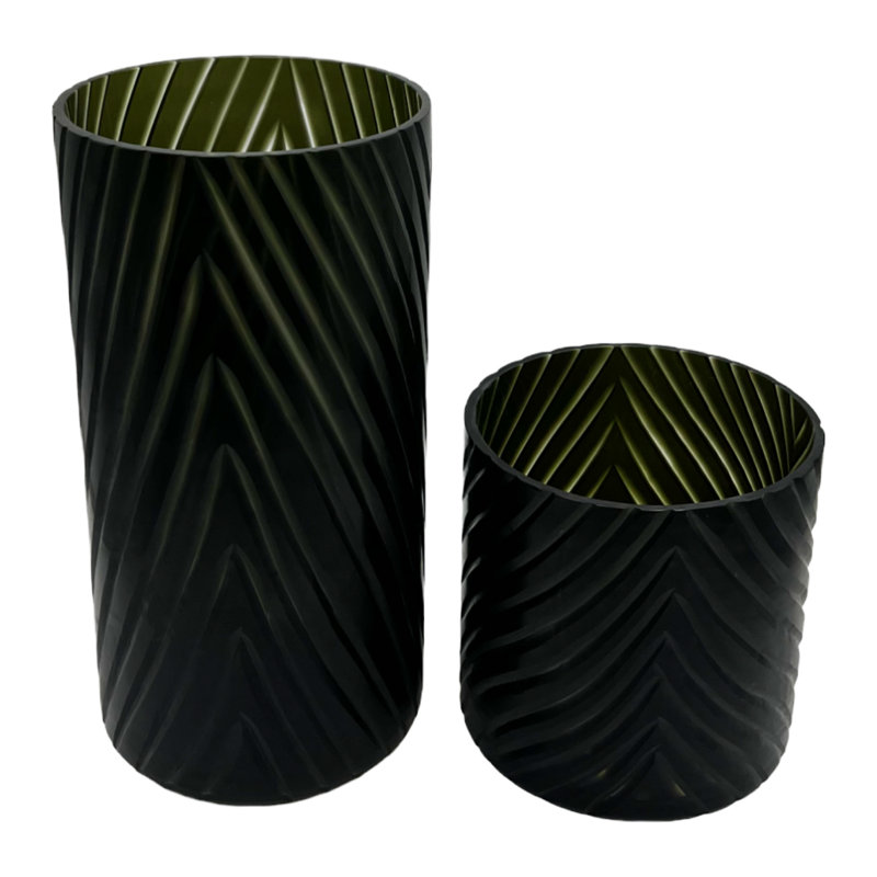 Nestore Handmade Glass Table Vases (Pair)