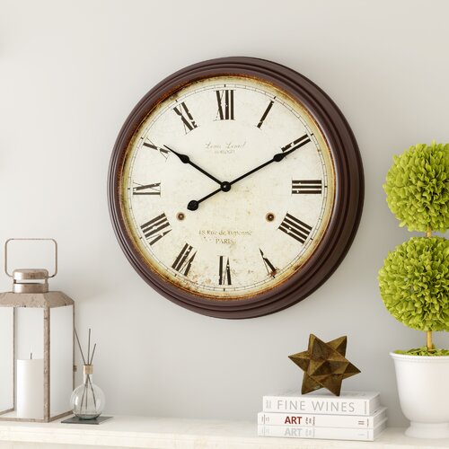 Three Posts™ Emmie Metal Wall Clock & Reviews | Wayfair