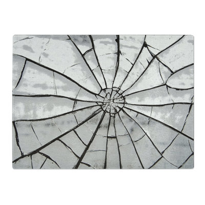 Cracked Paint Vol.1  Glass Chopping Board