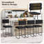 Ensemble de tabourets de bar à hauteur de comptoir 26 po avec structure en métal et repose-pieds-429313428-429313430