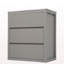 Ensemble de meuble-lavabo double 60 po, armoire de salle de bain avec deux lavabos en céramique séparés, tiroirs pleine extension et glissières de tiroir encastrées à fermeture en douceur, gris-1237863947