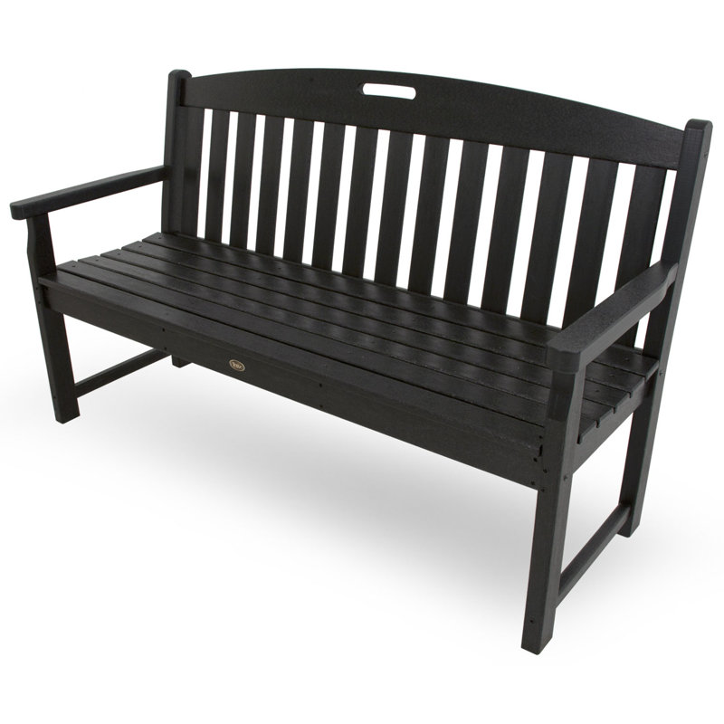 Banc club POLYWOOD, Noir, H 36 po x l 60 po x P 24,5 po