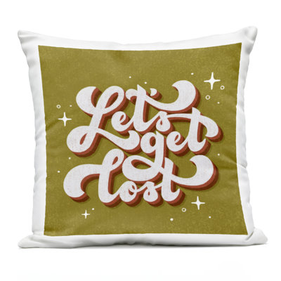 Coussin d'extérieur imprimé Let's Get Retro Design par Sarah Hickman