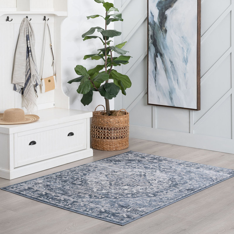 Tapis bleu Costella, Rectangle 8 pi 9 po x 12 pi 2 po