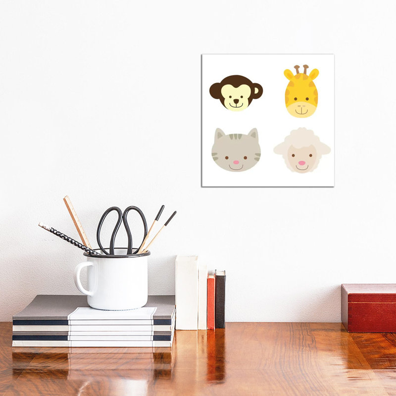 Animal Farm III by 5by5collective - Wrapped Canvas Gallery-Wrapped Canvas Giclée, 30.48cm H x 30.48cm W