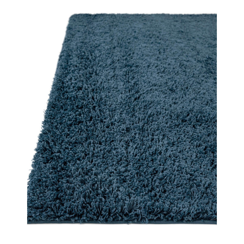 Tapis Santosha à poils longs, Rectangle 3 pi 1 po x 5 pi 3 po, Sapphire Blue