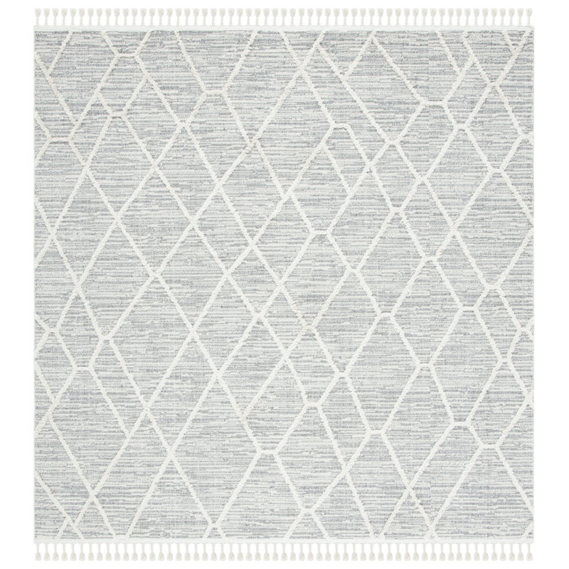 Rojas Performance Geometric Rug, Square 5'