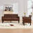 Tufted Faux Leather Living Room Sets With USB Ports & Cup Holders-1957005701