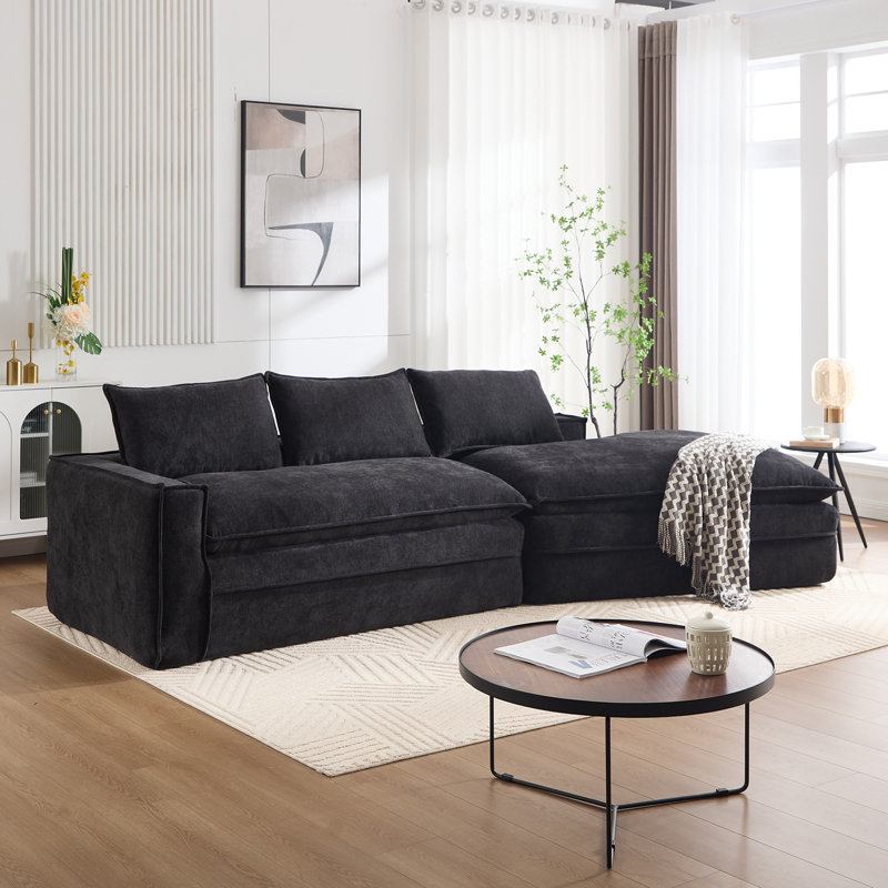 Canapé modulaire Modern, Noir