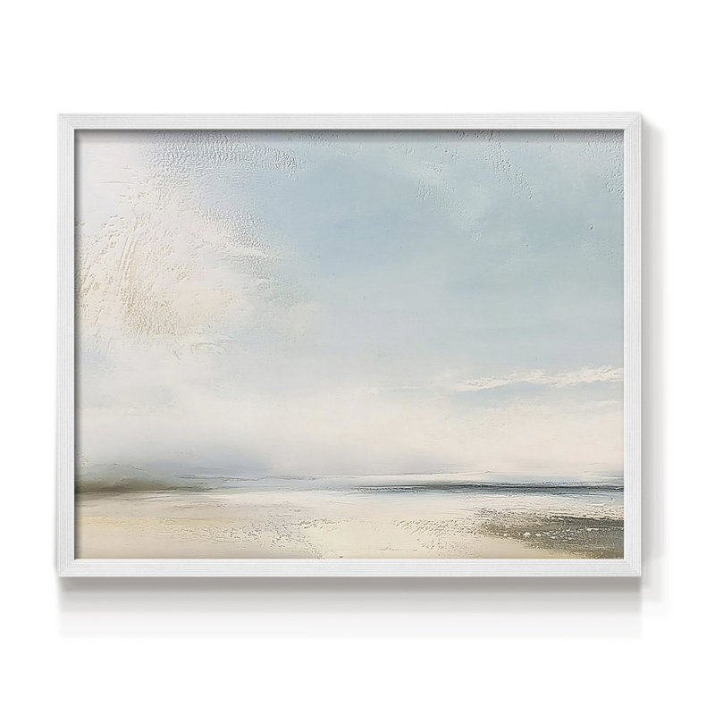 Abstract Series-CXI -Framed Print - Restickable, 22" H x 28" W, White