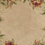 Tapis rond en laine ivoire 5 po