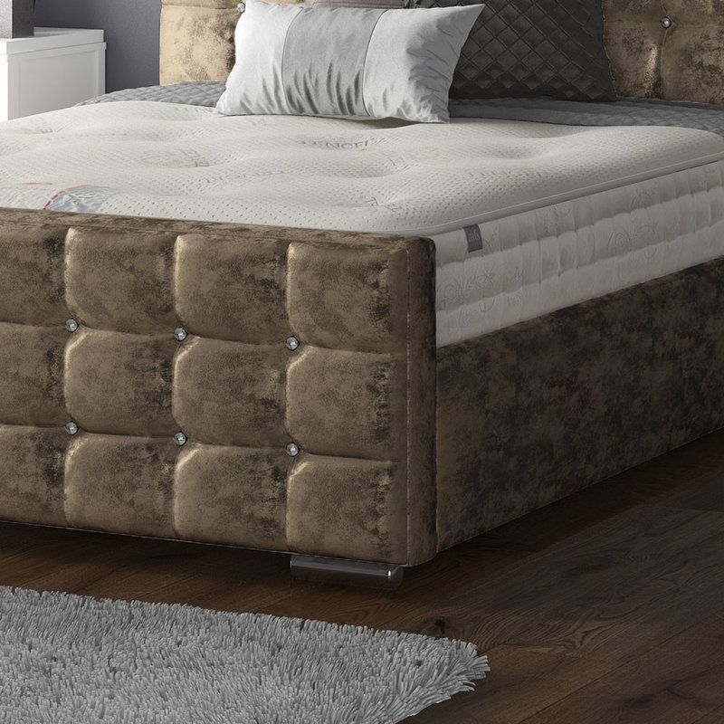 Owsley Upholstered Bed, Truffle, Single (3')