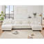 Canapé modulaire Free Combination, canapé en U pour le salon, canapé 4 places avec 2 repose-pieds, chenille blanc-1477697669