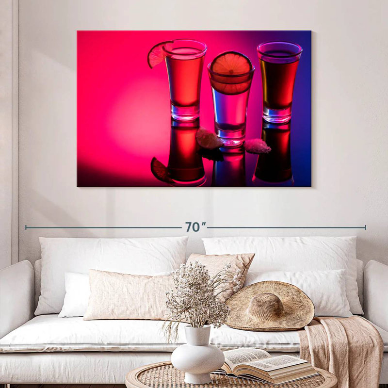 Yarlin Tequila Shots Reflection, 32" H x 48" W