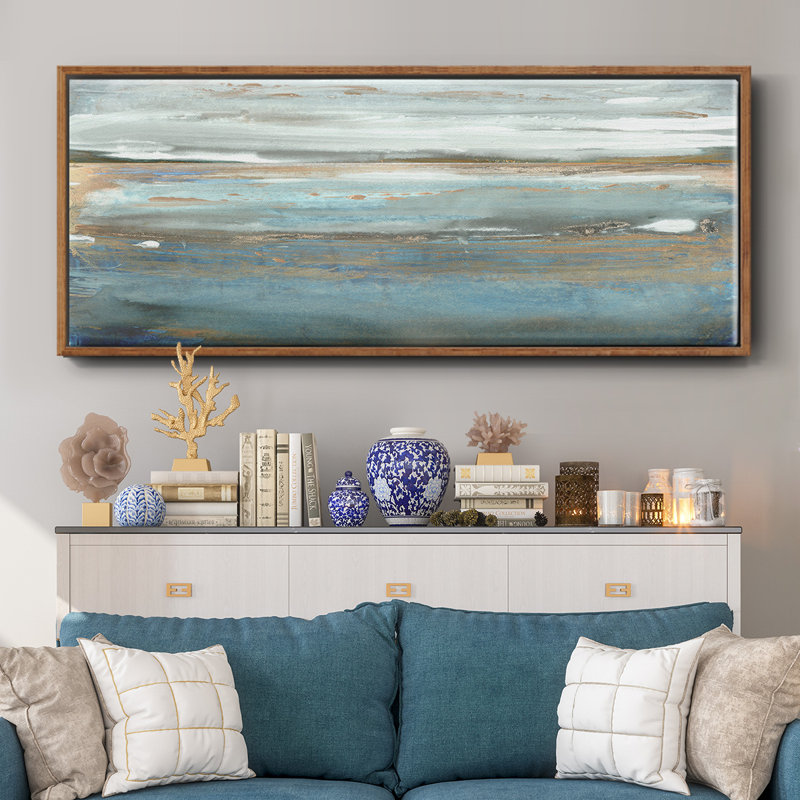 White Roe Morning - toile encadrée, 24" H x 60" W