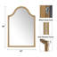 Miroir mural rectangulaire en bois massif-735445230