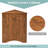 Brown Triangle Bathroom Storage Cabinet With Adjustable Shelves, Freestanding Floor Cabinet For Home Kitchen-1247246529