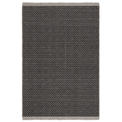Tapis noir en jute / sisal Marqies