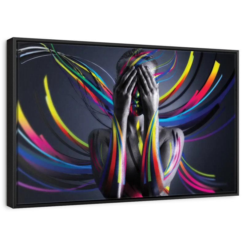 United Colors I, 25" X 17", Floating Frame Black