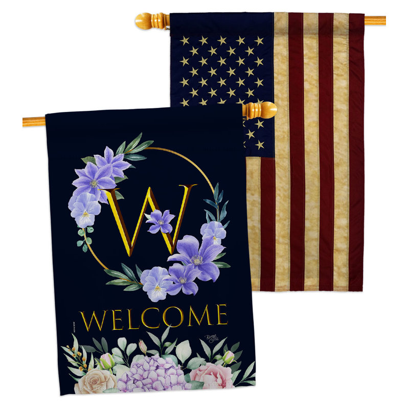 Drapeau de maison 40 po x 28 po K, W