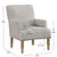 Fauteuil de 26,75 po de large Daishiro