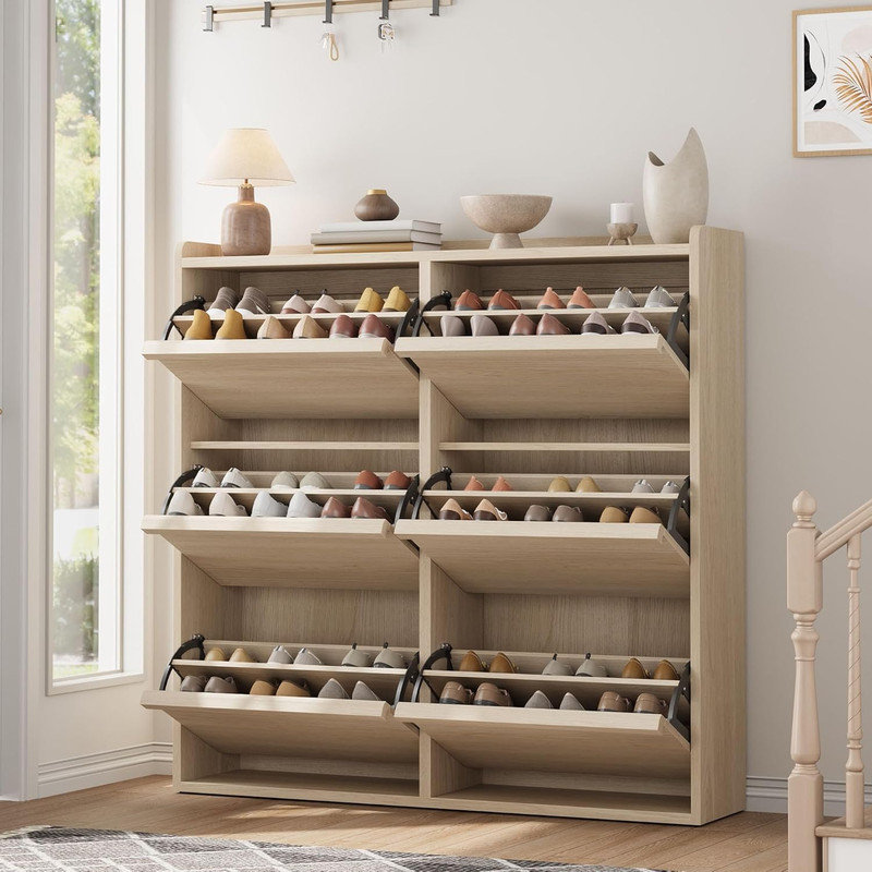 36 Pair Flip Down Shoe Storage