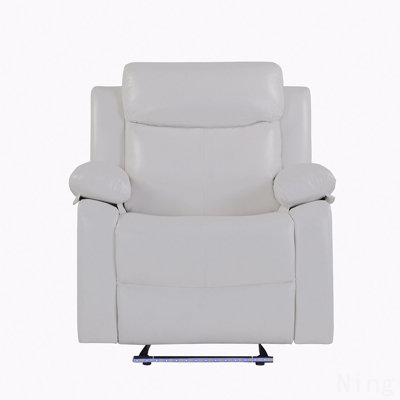 Fauteuil inclinable blanc avec lumière DEL