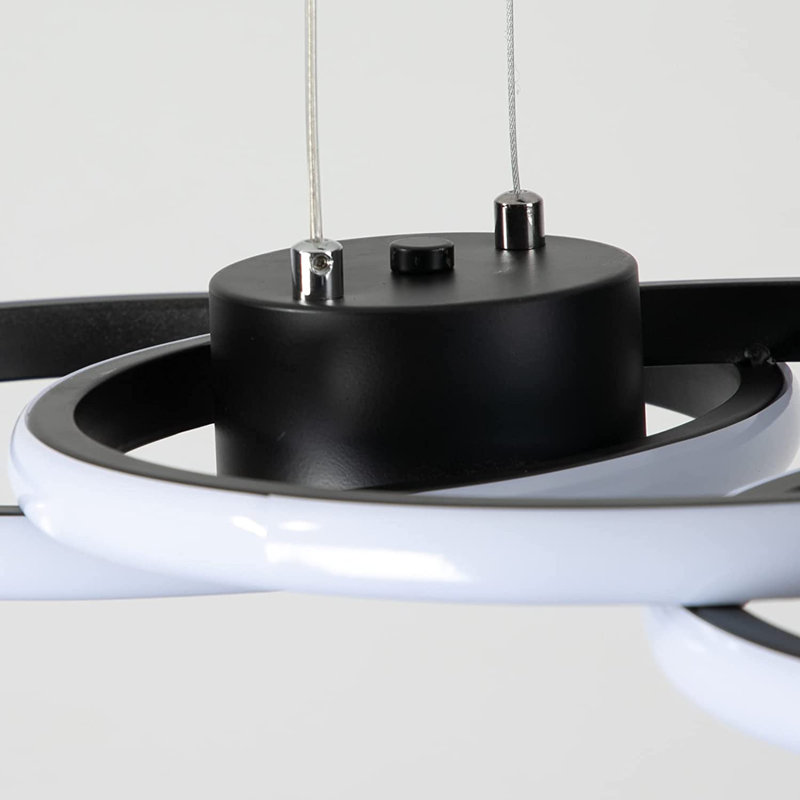Kirthana 4 - Light Black LED Kitchen Island Pendant
