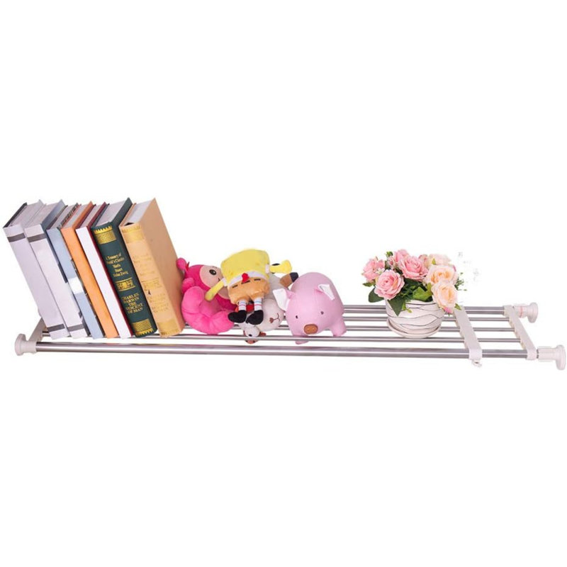 Stainless Steel Storage Rack, 5.08" H x 100.99" W x 24.99" D