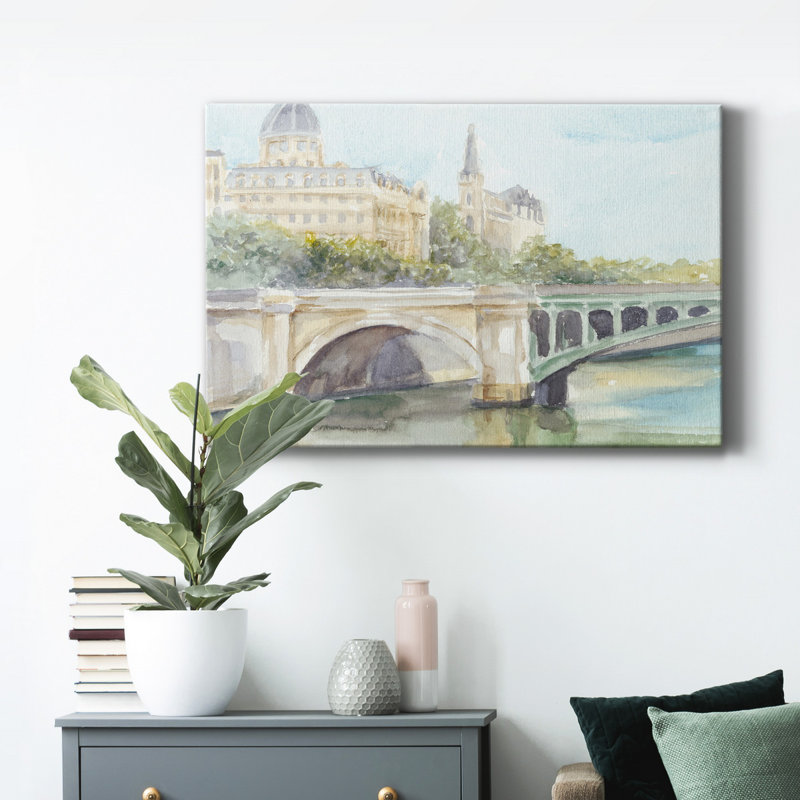 French Bridge Study IV - Impression sur toile tendue, H 60 po x l 40 po x P 1 po