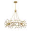 Once 8-Light Chandelier in Spun Gold by Breegan Jane