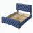 Upholstered Metal Storage Bed