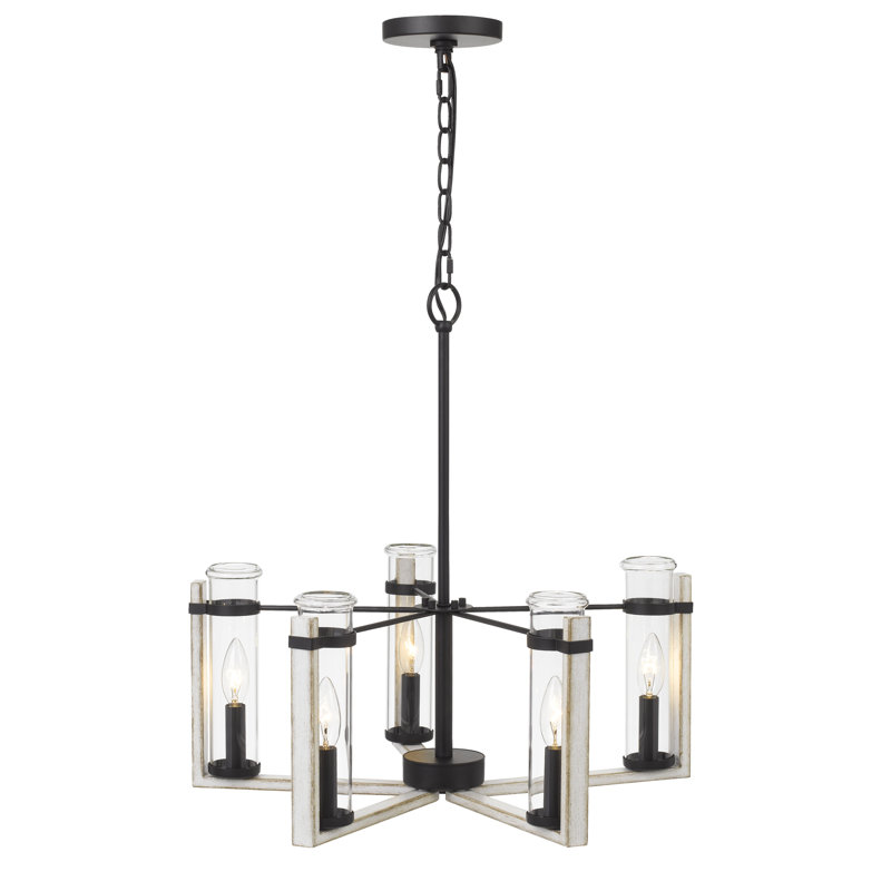 5 - Light Dimmable Drum Chandelier