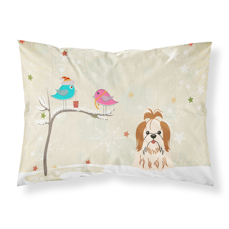 Microfiber, Red White Shih Tzu