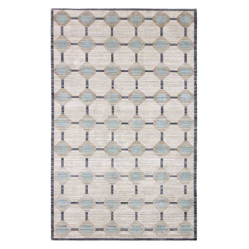 Tapis bleu / gris tissé à la machine moderne / contemporain Jaipur Living Alaric (8 pi 6 po x 11 pi 6 po)