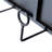26X5.1X28.3" Black Floating Wine Bar Shelf With Glass Holder And Display Shelves
