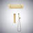 Sorrento Brushed Gold Smart Shower System Thermostatic Phone Controlled with Luxury Touch Design