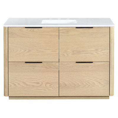 Tahani 48" Genuine Marble Single Bathroom Vanity