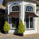 Awntech Charleston Acrylic Fabric Awning with Iron Scroll Arms