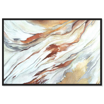 «The Gold Splash Boho», art mural abstrait par Art Remedy