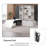 102.36"High-end creative white L-shaped executive desk-837794037